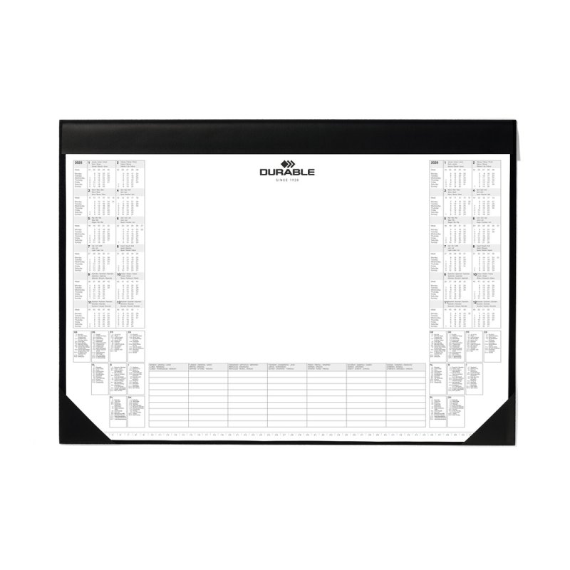 Бювар с планингом, 42x59 см, черный