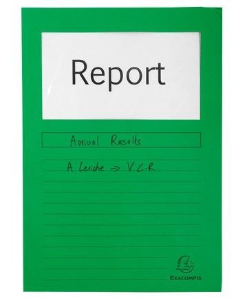 Папка-уголок c окном 