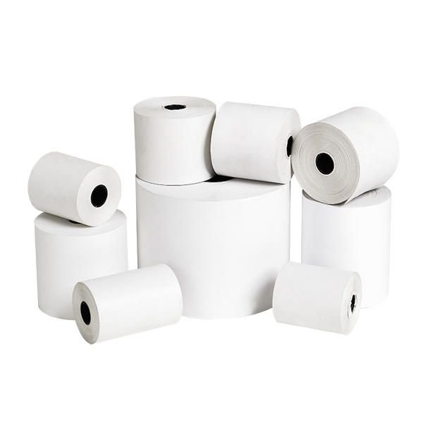 Чековая лента офсетная, 55-60 г/м2, 76x12x20 мм/мм/м