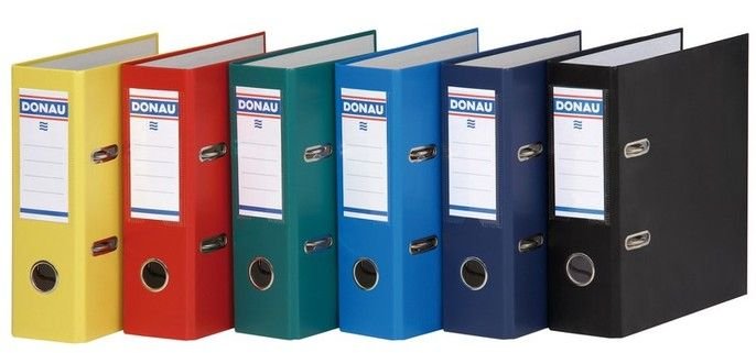 Папка-регистратор, A5, 75 мм, ПВХ ЭКО, черный