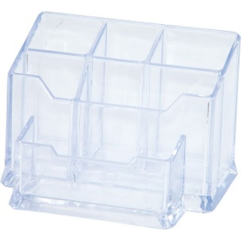 Подставка для канцелярских мелочей «Donau», 155x105x101 мм, прозрачный