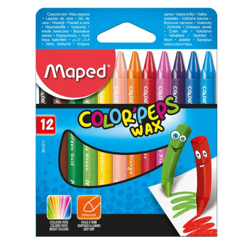 Мелки восковые Maped 