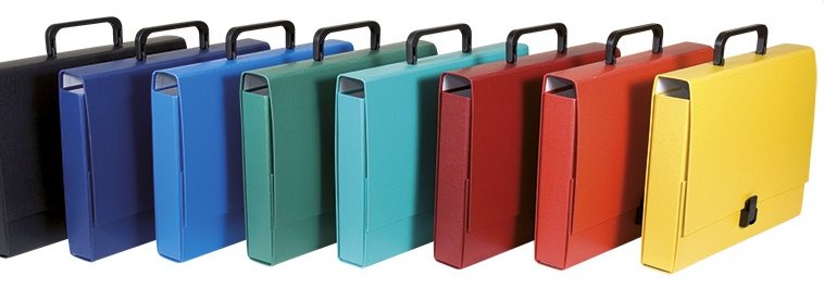 Портфель, картон, синий