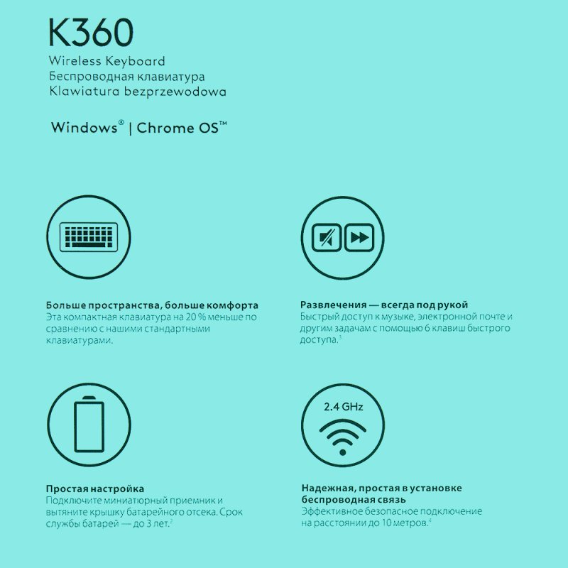 Клавиатура Logitech 