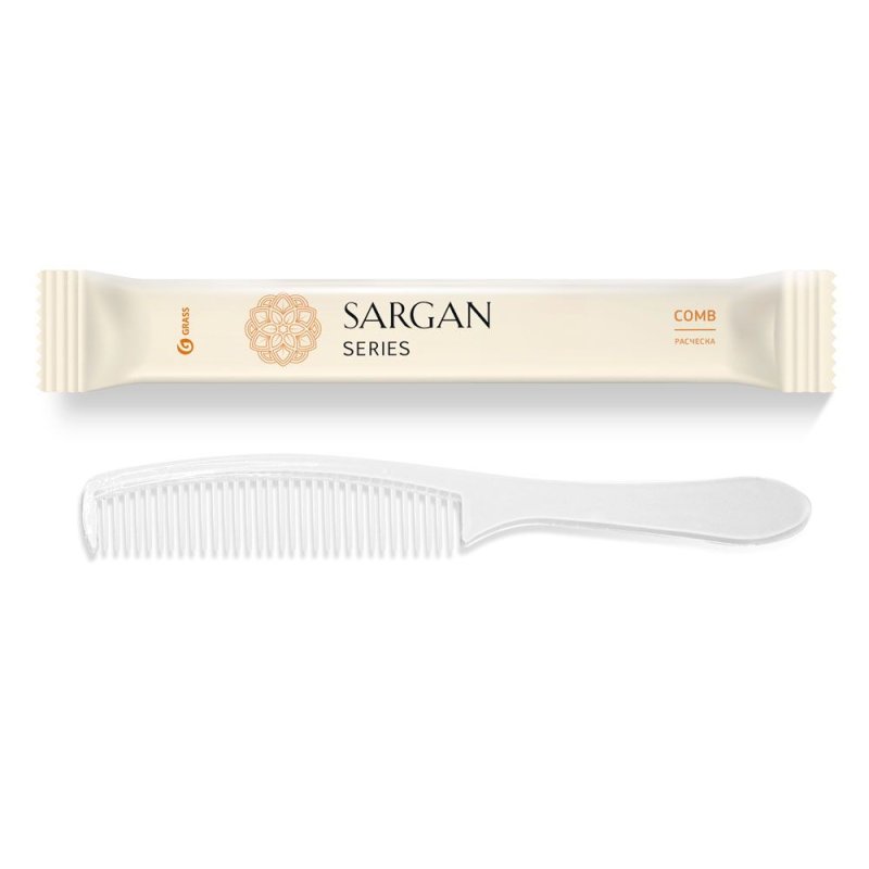 Расческа для волос Sargan 18,5 см, флоу-пак