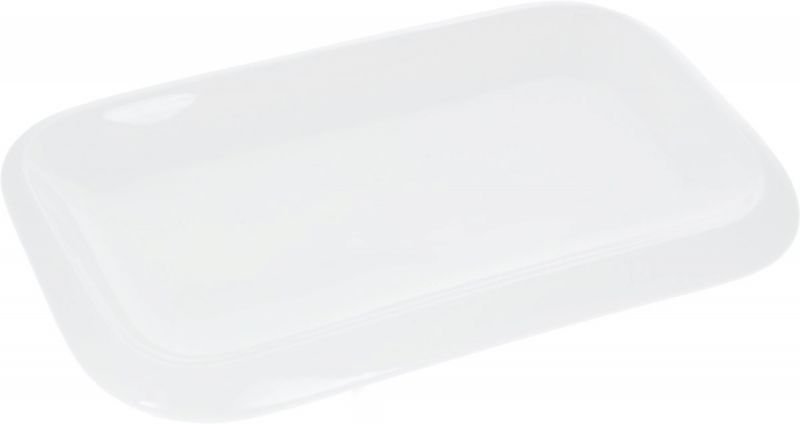 Блюдо 25.5x15 см, фарфор, белый