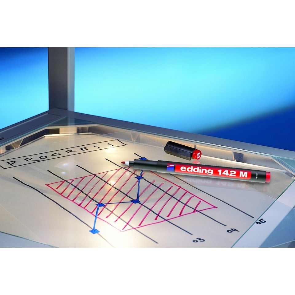 Маркер для проекционных пленок и гладких поверхностей Edding 