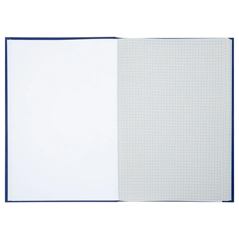 Книга учета 96 л., клетка, твердая, бумвинил, типографский блок, А4 200х290 мм, STAFF
