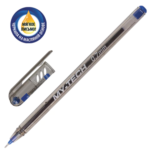 Ручка шариковая масляная PENSAN "My-Tech", синяя, 0,7 мм