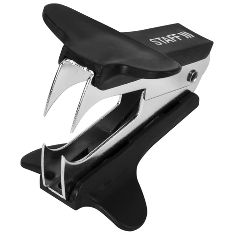 Антистеплер для скоб № 10 и № 24/6, STAFF "EVERYDAY", черный,