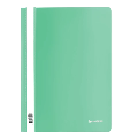 Папка-коросшиватель пластиковый BRAUBERG, А4, 130/180 мкм