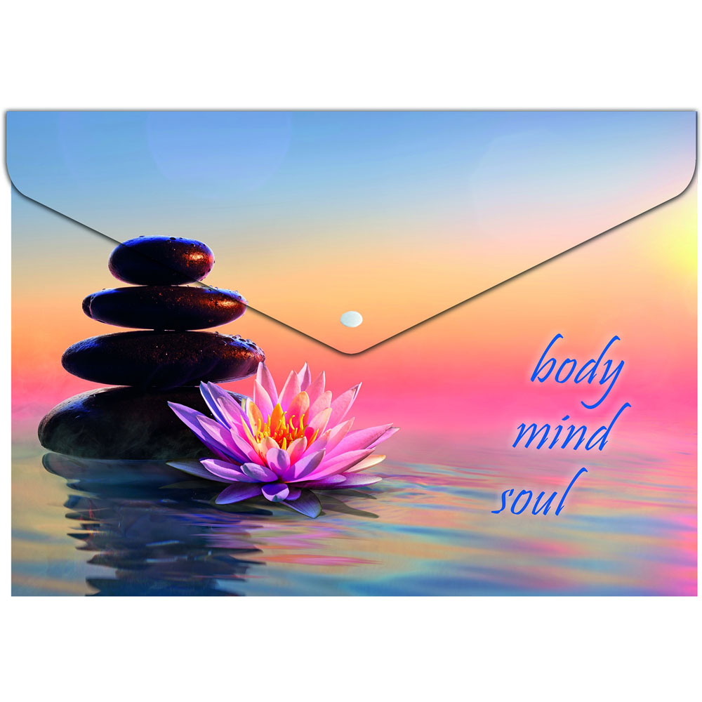 Папка-конверт на кнопке 