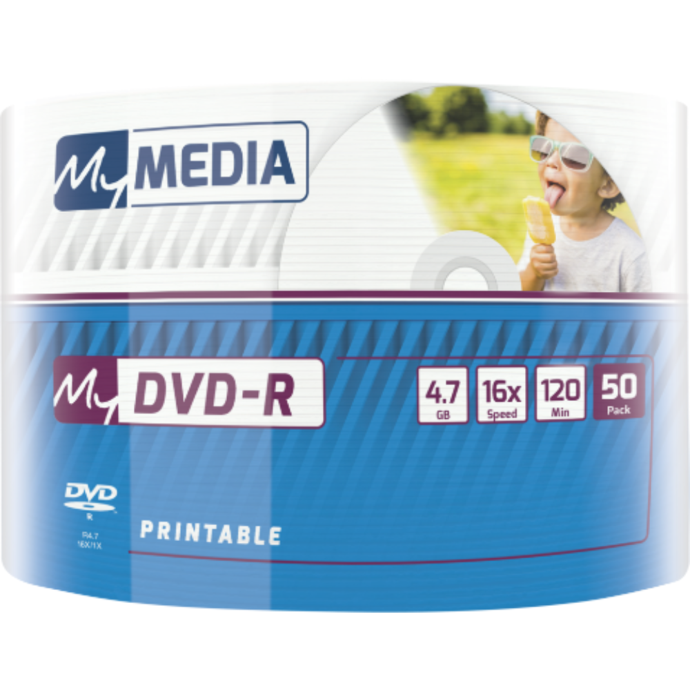 Диск DVD-R MyMedia, 4.7Gb, 16x, 50 штук