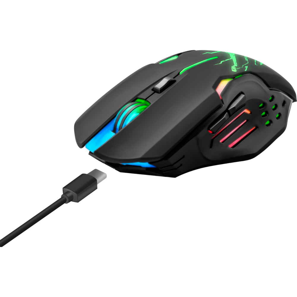 Мышь DEFENDER Katana GM-511, оптич., беспроводная, черный, 3200 dpi