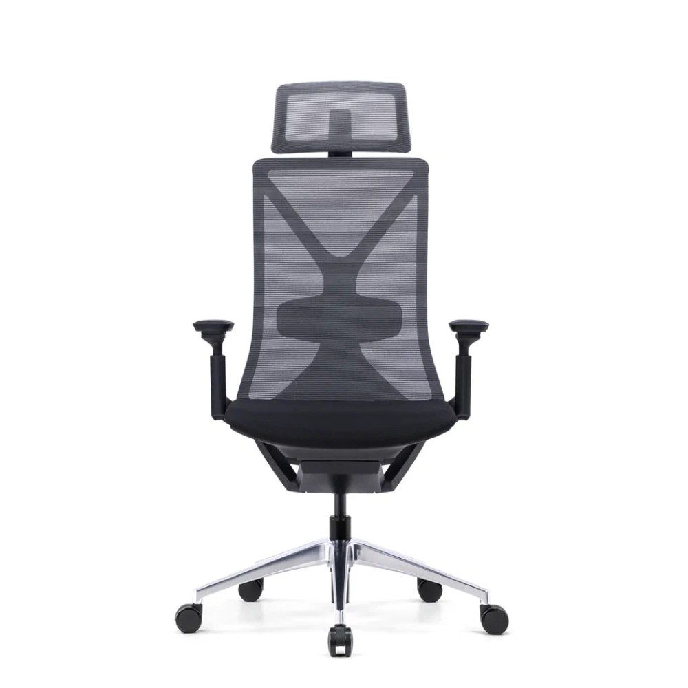 Кресло для руководителя SitZone E-YR-001A-P1-BK сетка/ткань, черный