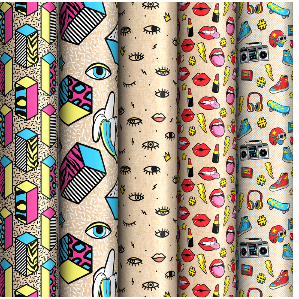 Бумага декоративная в рулоне 