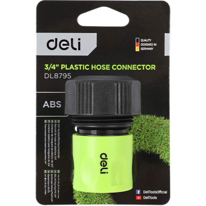 Соединитель-коннектор для шлангов Deli GS EDL8795, 3/4