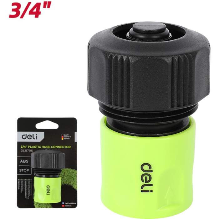 Соединитель-коннектор для шлангов Deli GS EDL8796, 3/4