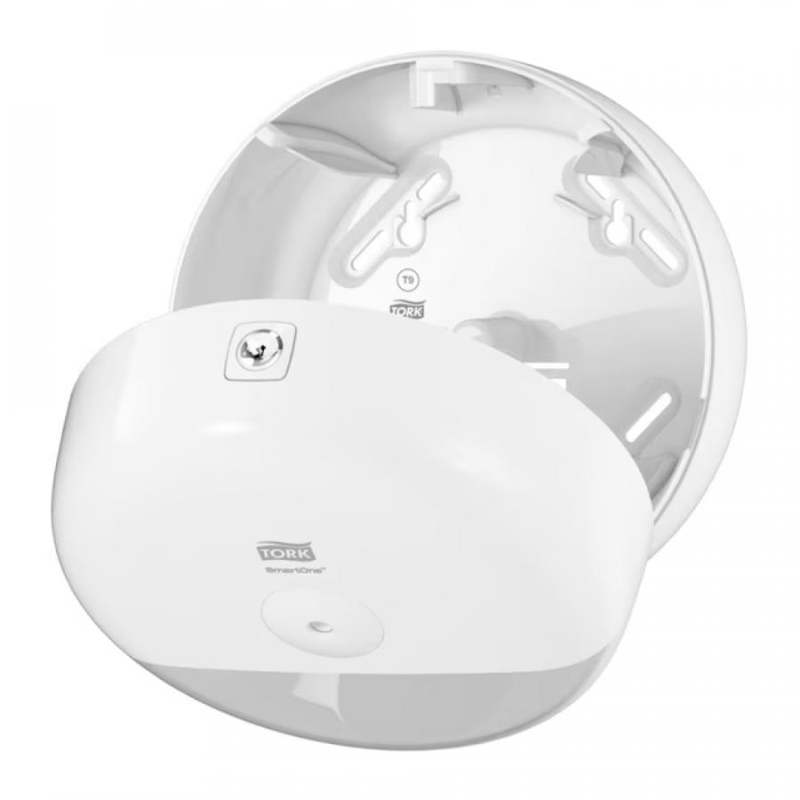 Диспенсер TORK SmartOne, для туалетной бумаги в мини рулонах, пластиковый, белый, T9
