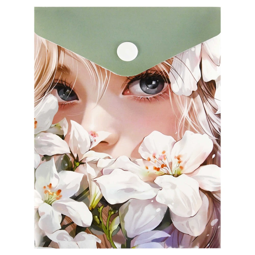 Папка-конверт на кнопке 