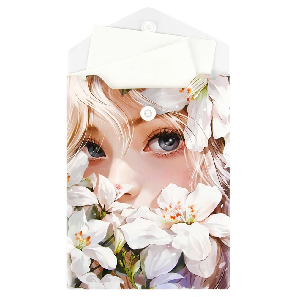 Папка-конверт на кнопке 