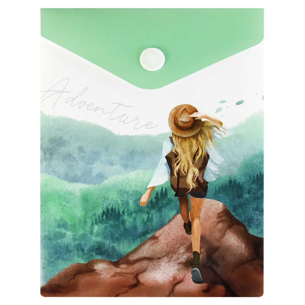 Папка-конверт на кнопке 