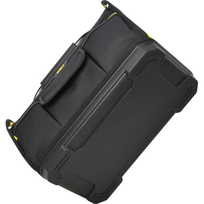 Сумка для инструментов Deli YS EDL586111, 420х210х380 мм, открытая, ткань Oxford, черный, желтый