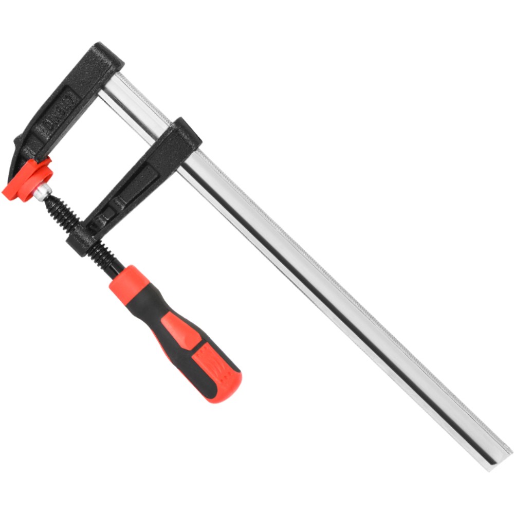 Струбцина F-образная Deli RS EDL110830Z, 80х300 мм, усиленная, черный, красный