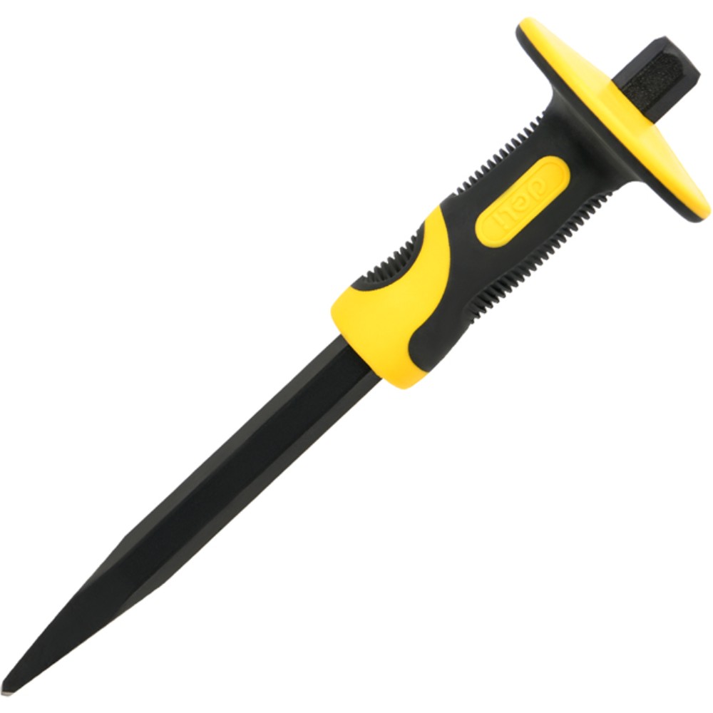 Зубило плоское Deli YS EDL6412, 4х19х305 мм, желтый, черный