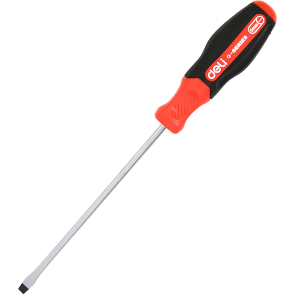 Отвертка Deli RS EDL3441, SL3x100 мм., черный, красный