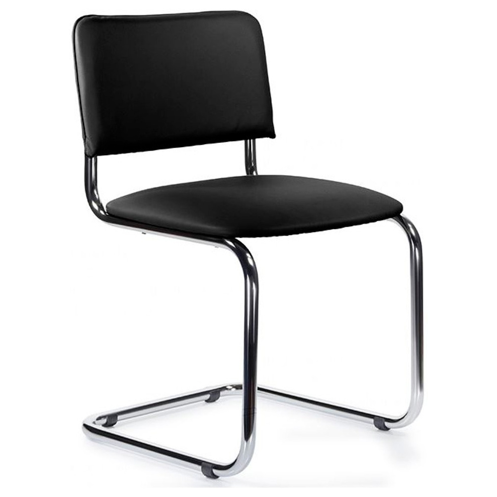 Стул для посетителей EVERPROF Сильвия экокожа Pegasso black, черный