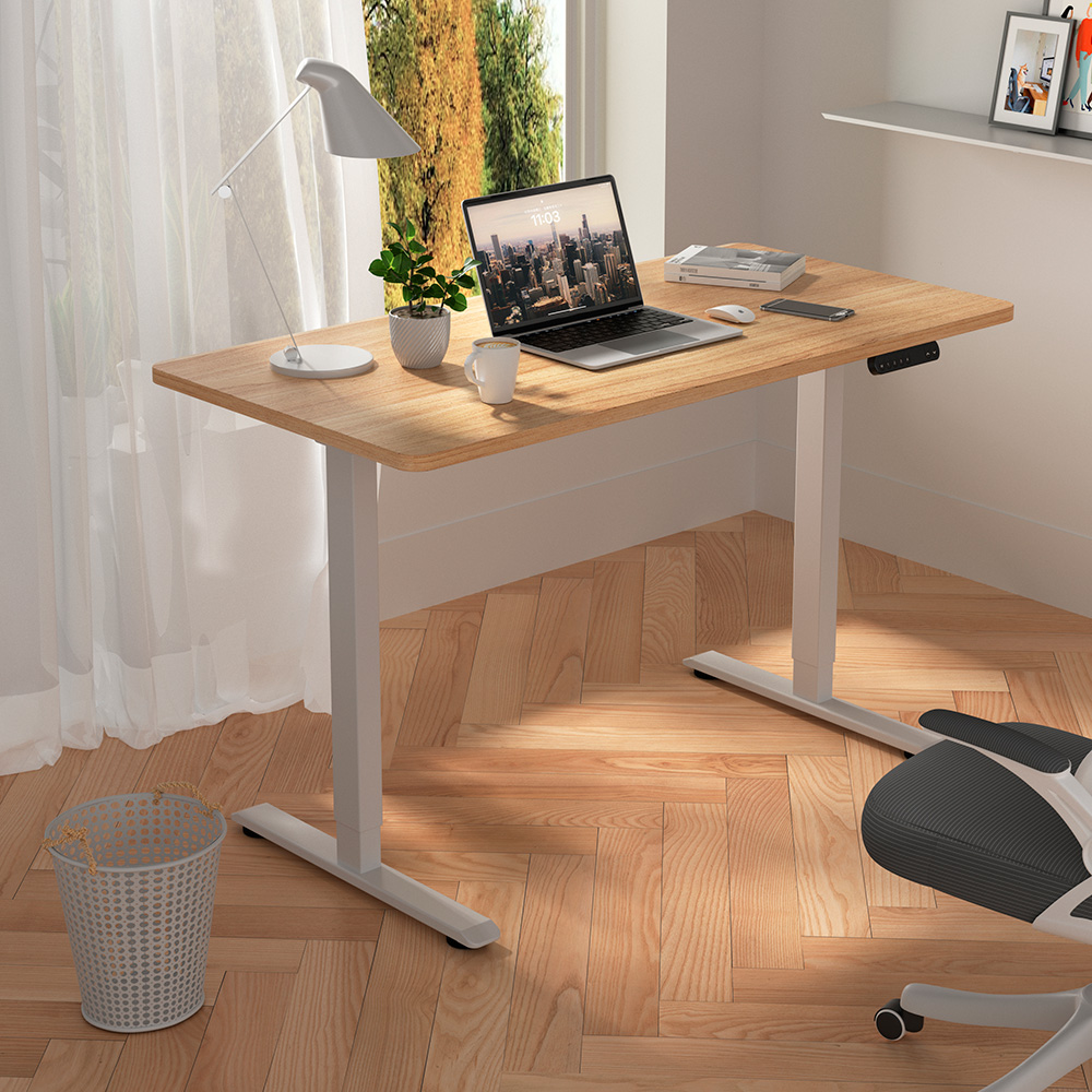 Каркас стола с электроприводом двухмоторный AOKE, Well Desk Prime, белый (AK2YJRT-TYDB2-M80-WT)