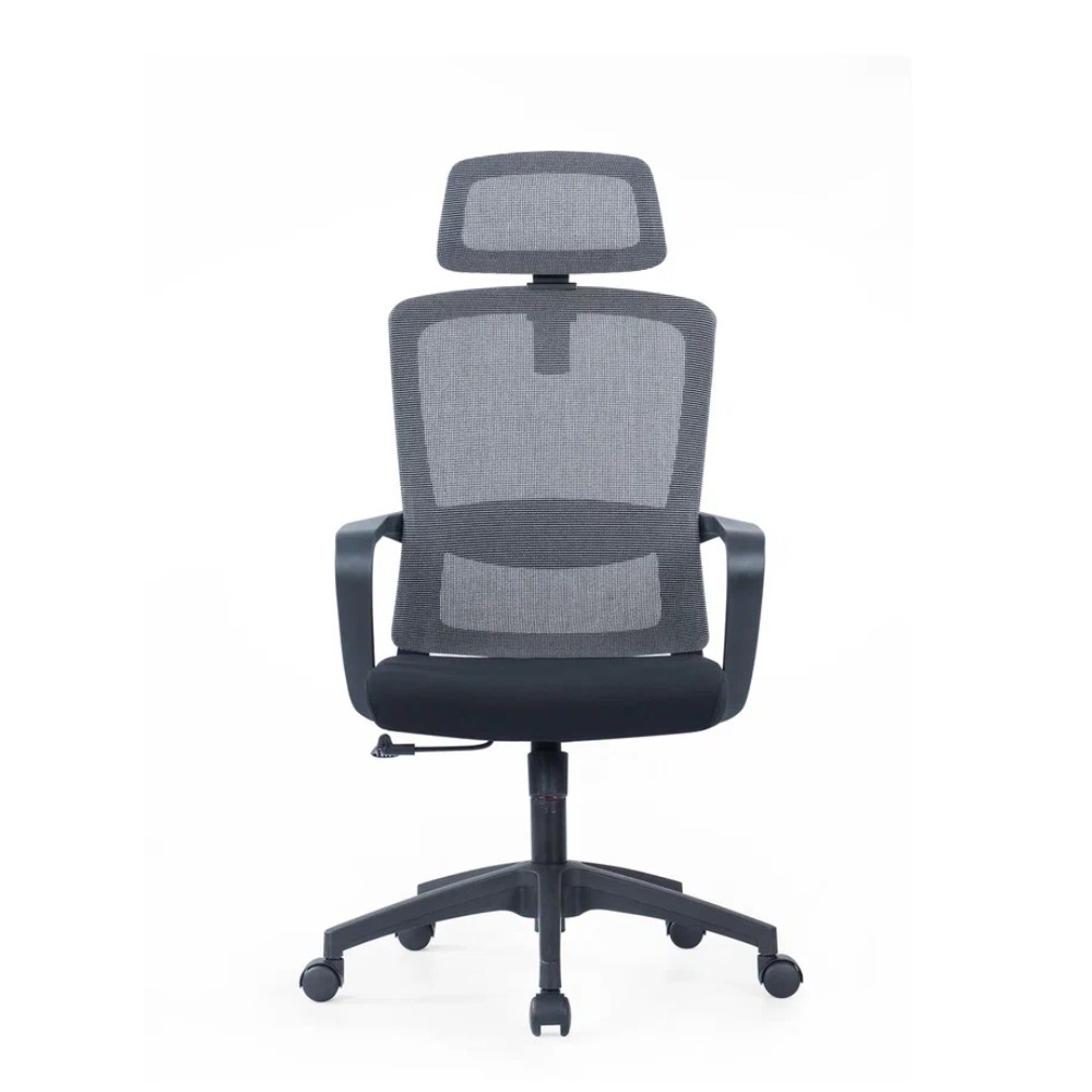 Кресло для руководителя SitZone U-060A, сетка, ткань, черный, пластик