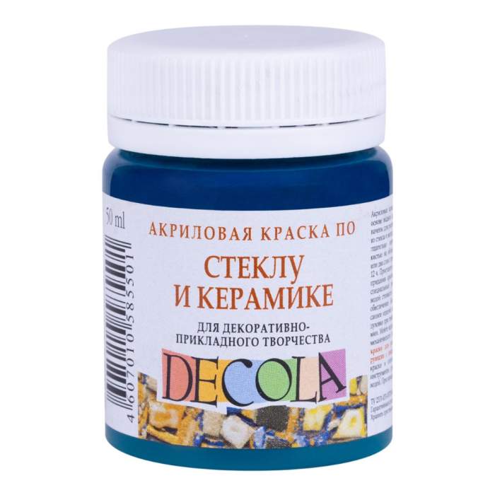 Краска акриловая по стеклу и керамике 