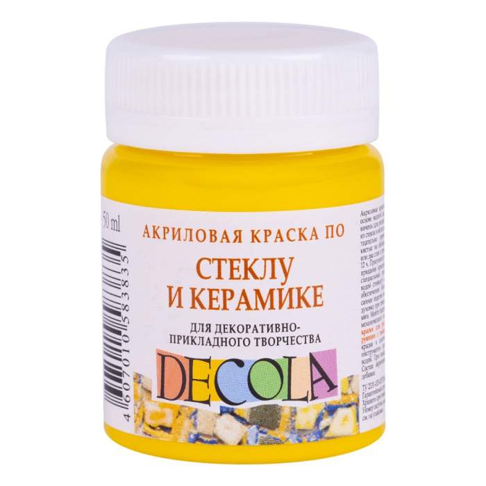 Краска акриловая по стеклу и керамике 