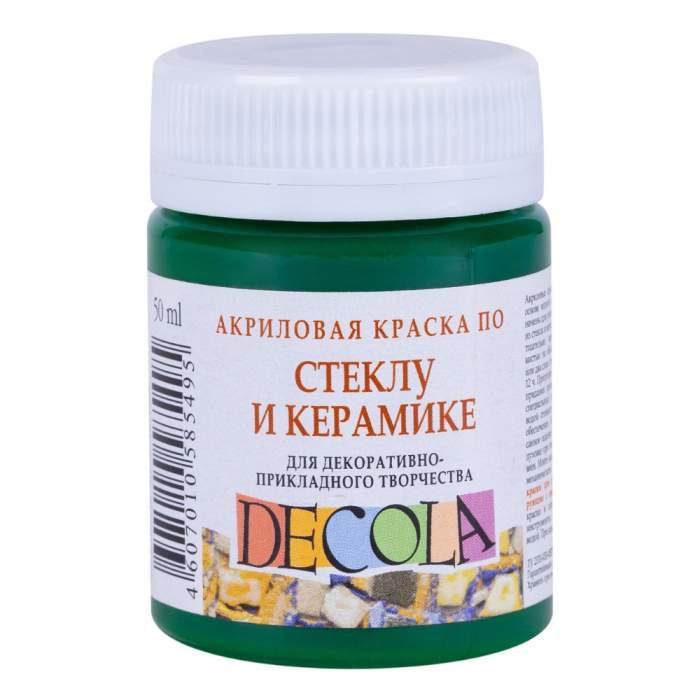 Краска акриловая по стеклу и керамике 