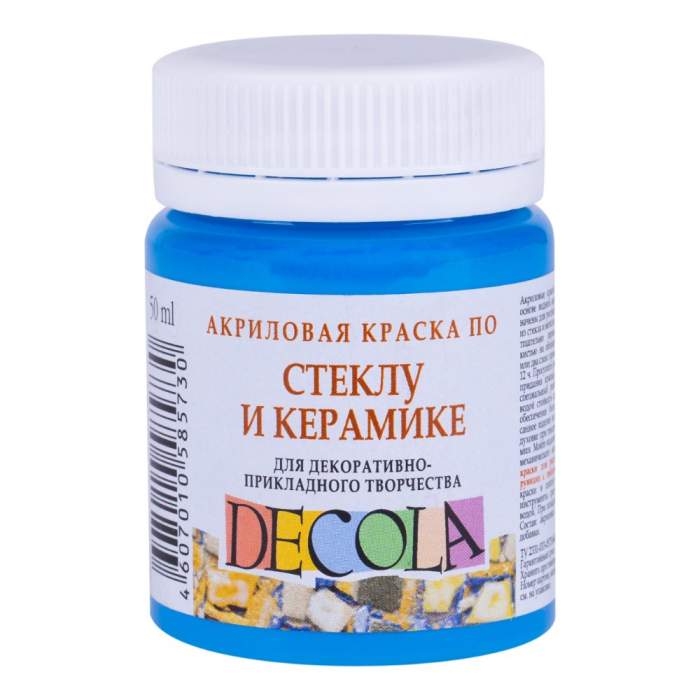 Краска акриловая по стеклу и керамике 