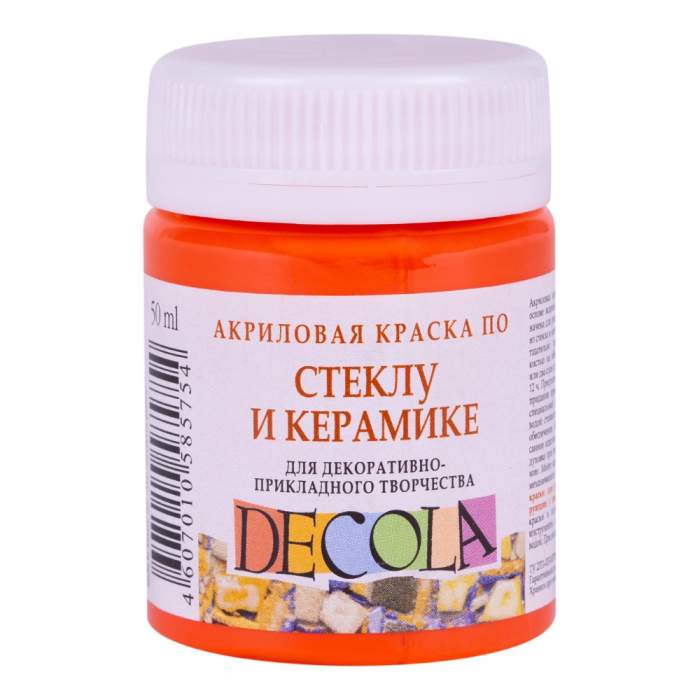 Краска акриловая по стеклу и керамике 