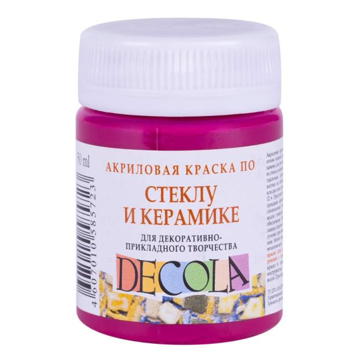 Краска акриловая по стеклу и керамике 