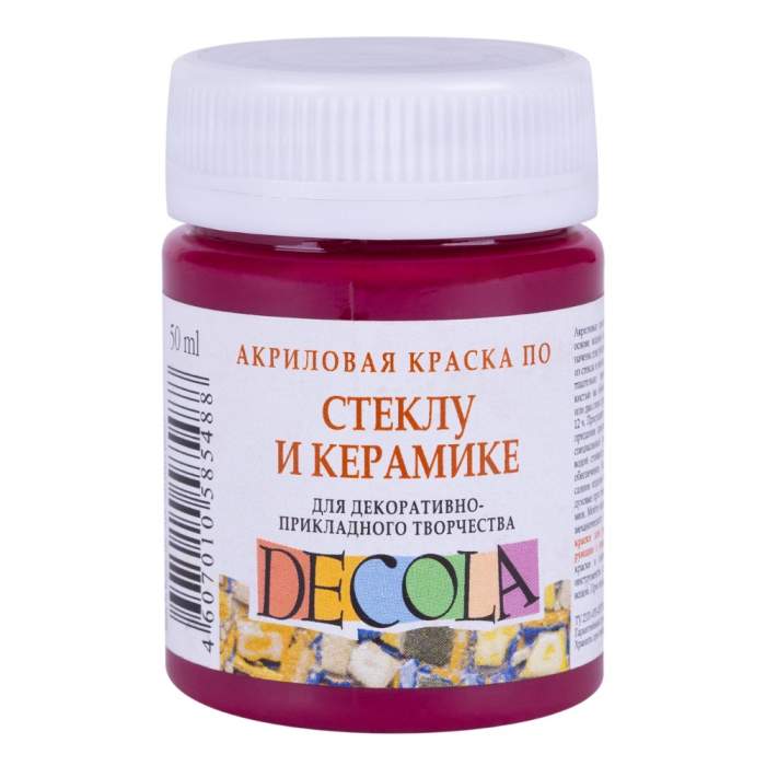 Краска акриловая по стеклу и керамике 