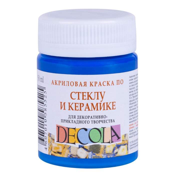 Краска акриловая по стеклу и керамике 