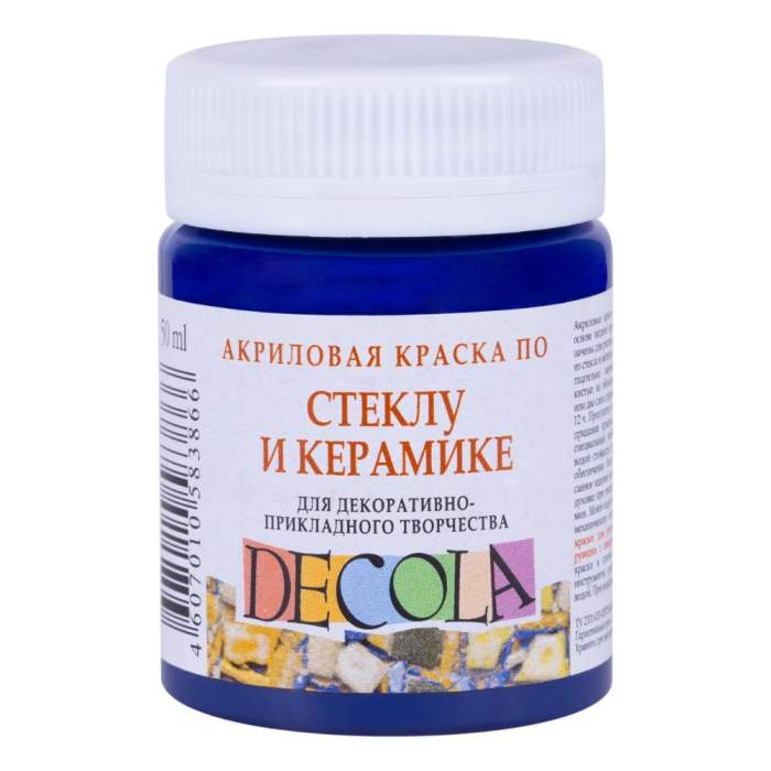Краска акриловая по стеклу и керамике 