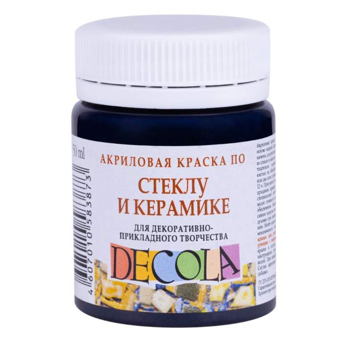 Краска акриловая по стеклу и керамике 
