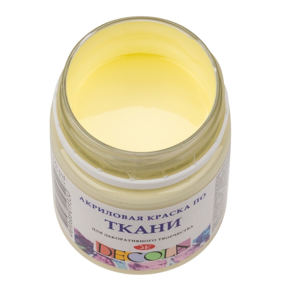 Краска акриловая по ткани 