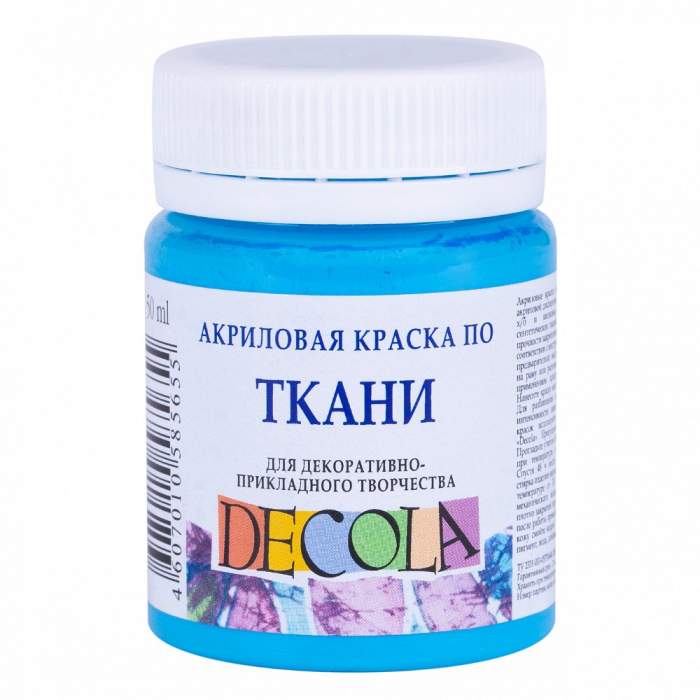 Краска акриловая по ткани 