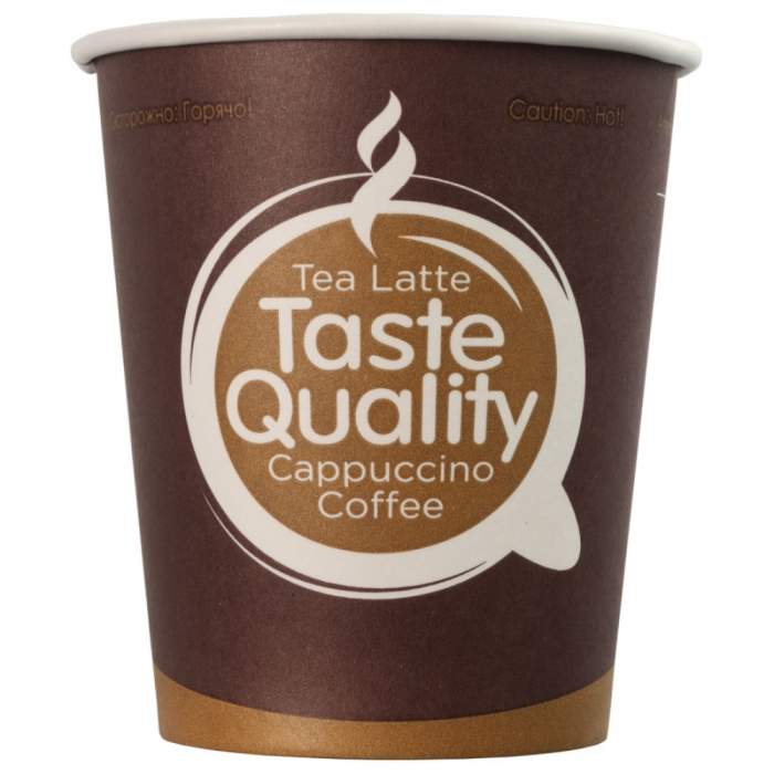 Стакан картонный Taste Quality, 250 мл, 1сл., 50шт/упак