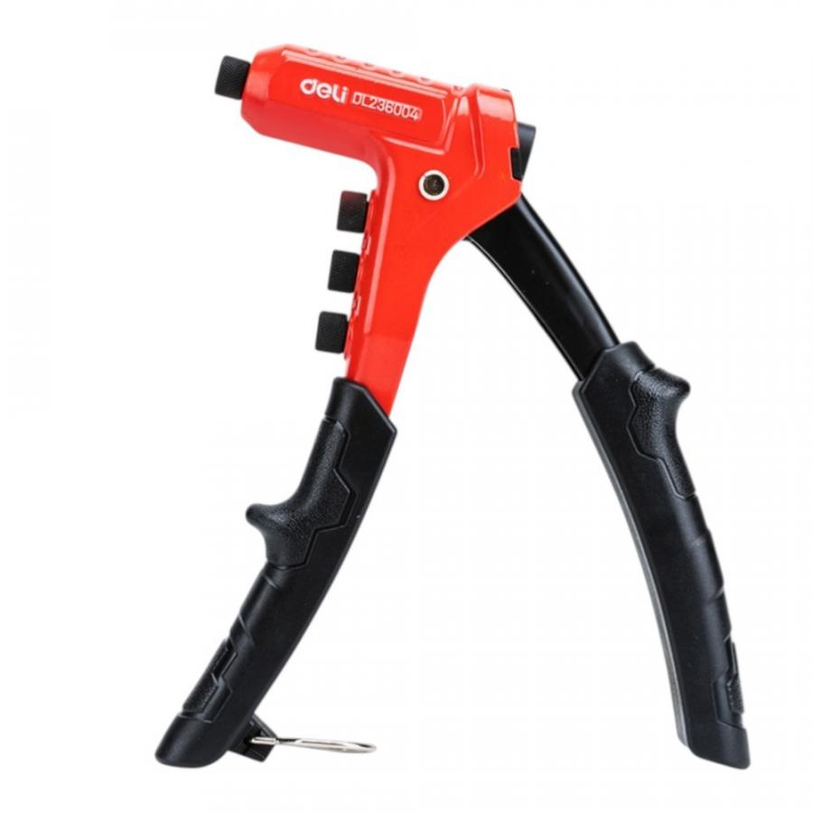 Заклепочник Deli RS EDL236004, 230 мм, 2.4-4.8 мм, красный, черный