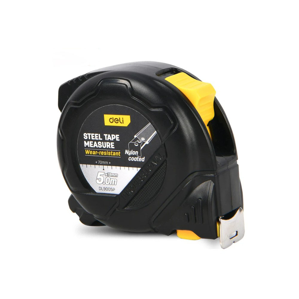 Рулетка Deli YS EDL9005P, 5 м х 19 мм, желтый, черный