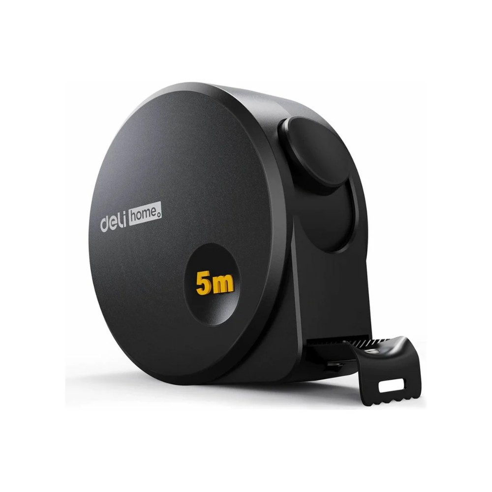 Рулетка Deli HS EHT8519, 5 м х 19 мм, Soft Touch, черный