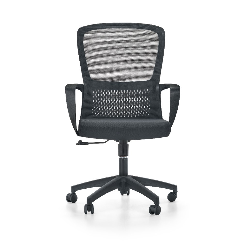 Кресло для персонала SitZone U-069B, сетка, ткань, черный, 2 шт/упак